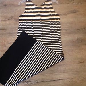 new tags loft women dress m mp petite black yellow